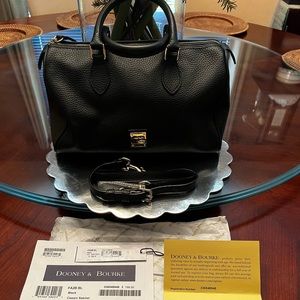 Dooney & Bourke Classic Black Leather Satchel